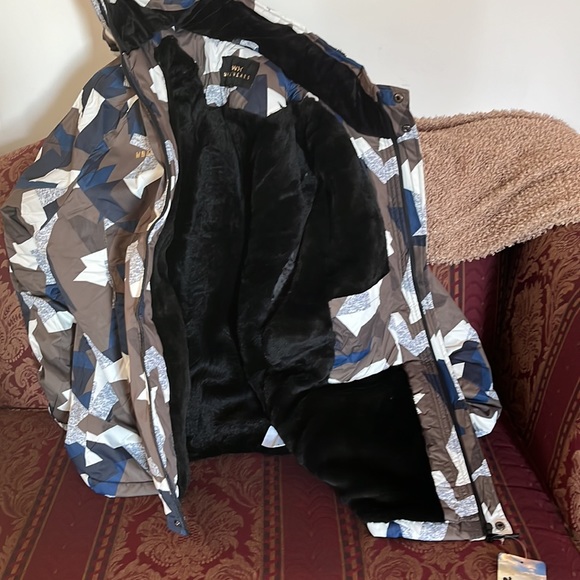 WHATWEARS Waterproof Ski, Snow Coat Windproof Mountain Jackets with Hooded XL - Picture 8 of 10